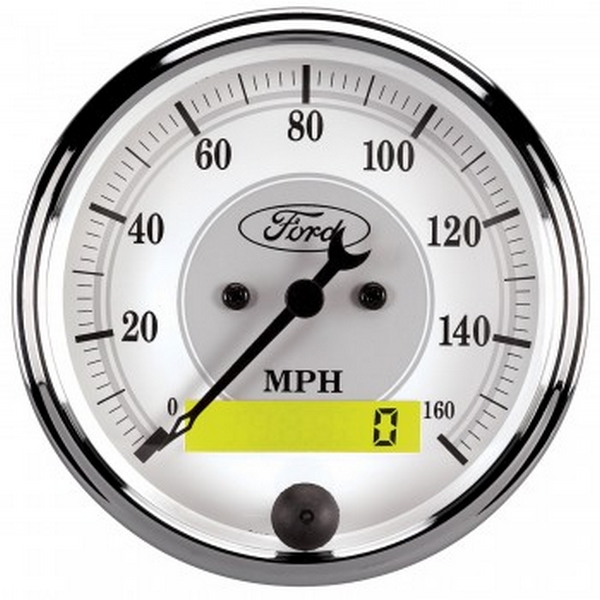 3-1/8" SPEEDOMETER, 0-120 MPH, FORD MASTERPIECE